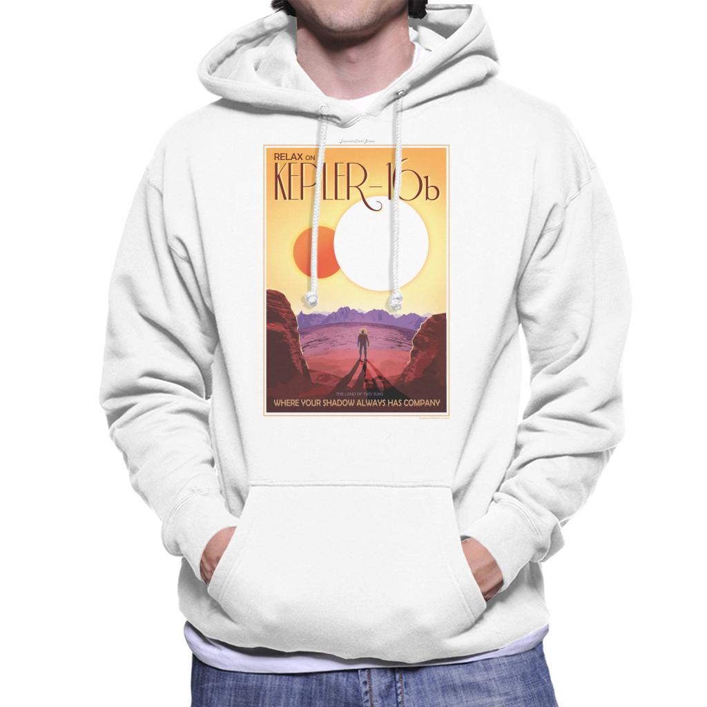 NASA Kelper 16b Interplanetary Travel Poster Men's Hooded Sweatshirt-ALL + EVERY