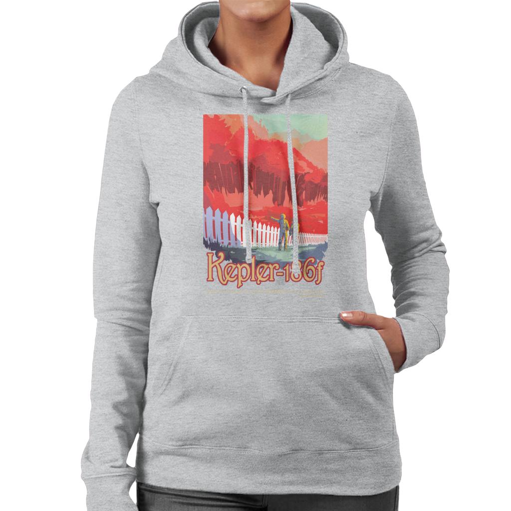 NASA Kelper 186f Interplanetary Travel Poster Women's Hooded Sweatshirt-ALL + EVERY