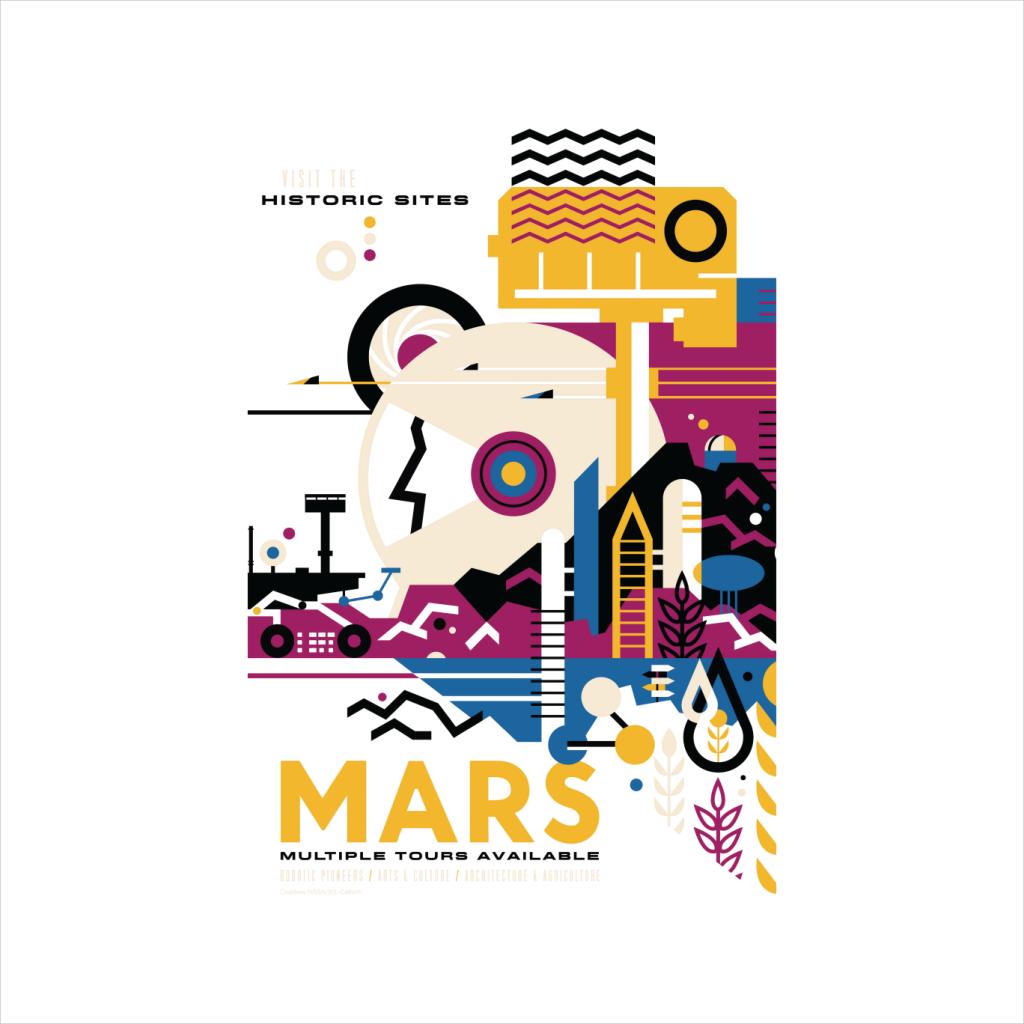 NASA Mars Multiple Tours Interplanetary Travel Poster Kids Hooded Sweatshirt-ALL + EVERY