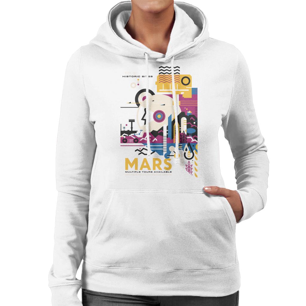 NASA Mars Multiple Tours Interplanetary Travel Poster Women's Hooded Sweatshirt-ALL + EVERY