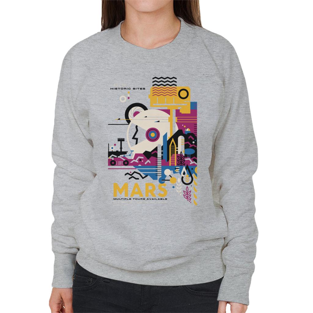 NASA Mars Multiple Tours Interplanetary Travel Poster Women's Sweatshirt-ALL + EVERY