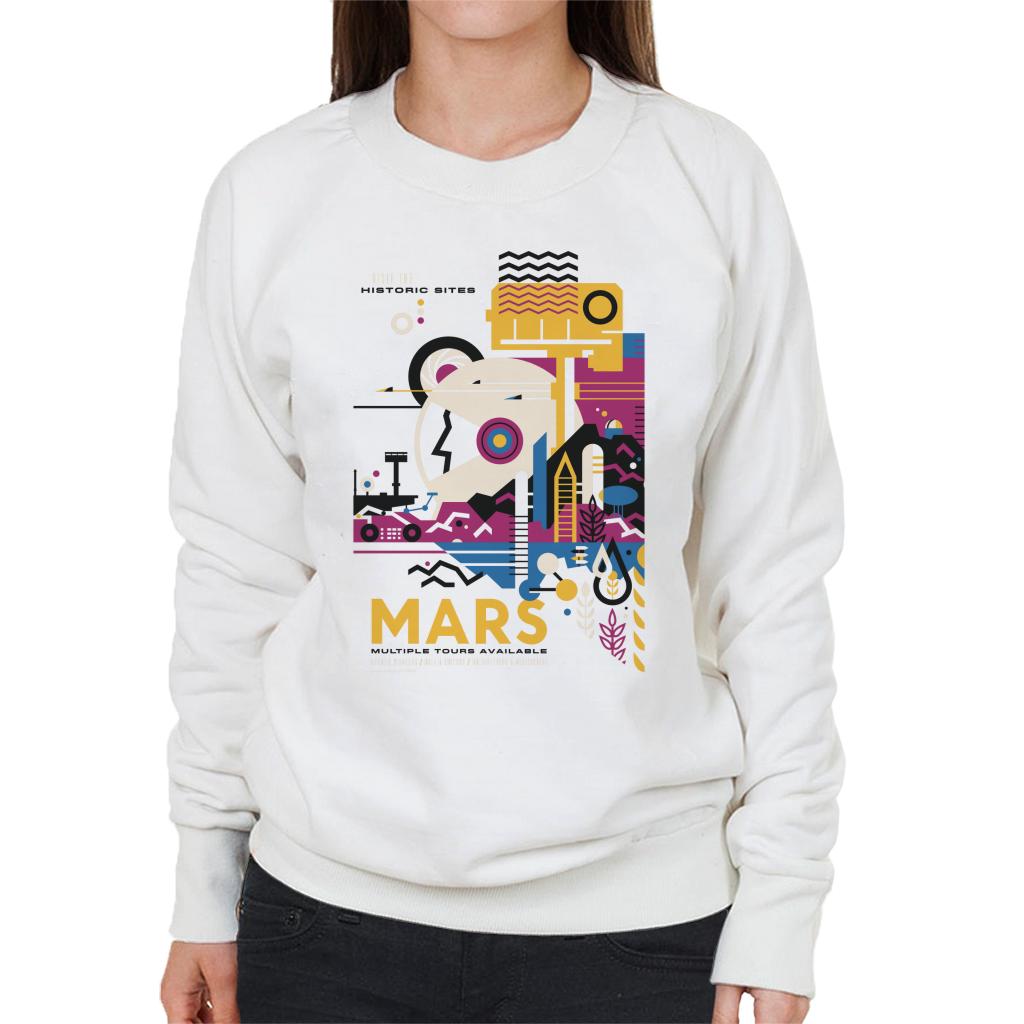 NASA Mars Multiple Tours Interplanetary Travel Poster Women's Sweatshirt-ALL + EVERY