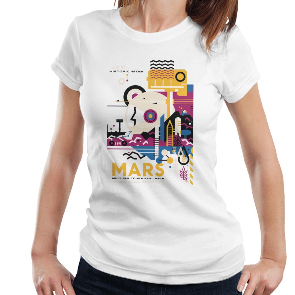 NASA Mars Multiple Tours Interplanetary Travel Poster Women's T-Shirt-ALL + EVERY