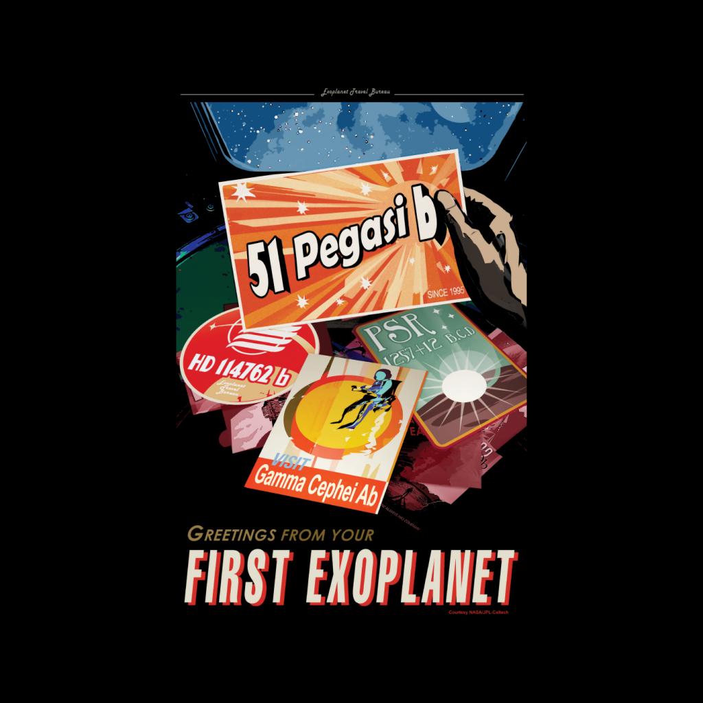 NASA 51 Pegasi b Exoplanet Interplanetary Travel Poster Kids T-Shirt-ALL + EVERY