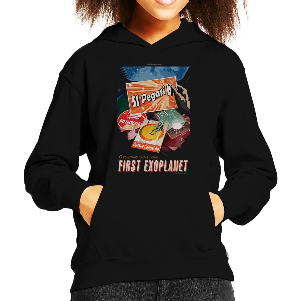 NASA 51 Pegasi b Exoplanet Interplanetary Travel Poster Kids Hooded Sweatshirt-ALL + EVERY