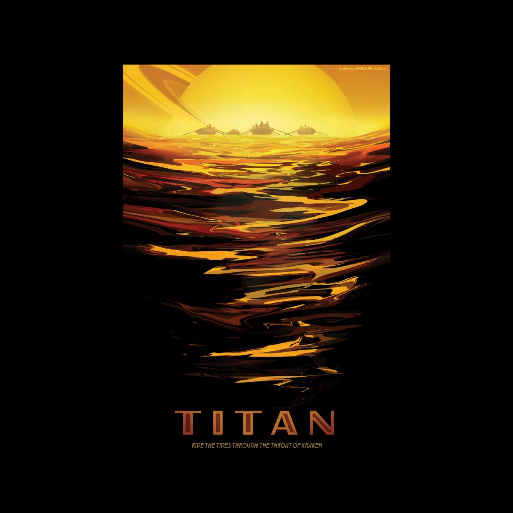 NASA Titan Interplanetary Travel Poster Kids T-Shirt-ALL + EVERY