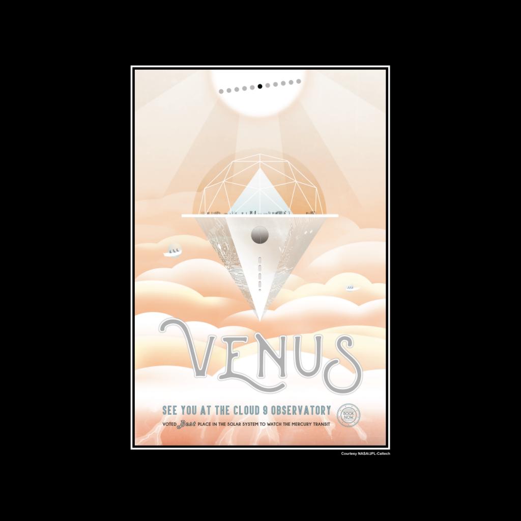 NASA Venus Cloud 9 Interplanetary Travel Poster Women's Hooded Sweatshirt-ALL + EVERY