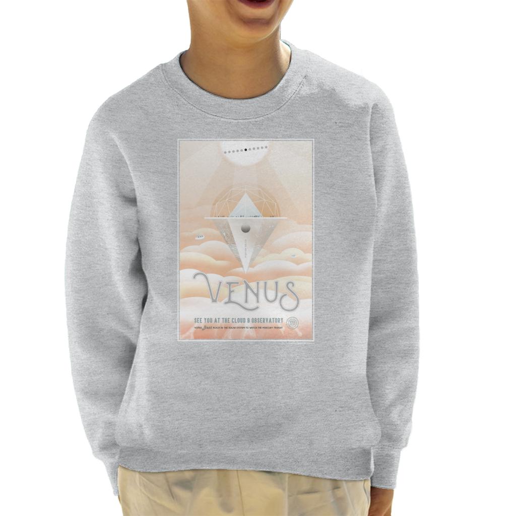 NASA Venus Cloud 9 Interplanetary Travel Poster Kids Sweatshirt-ALL + EVERY