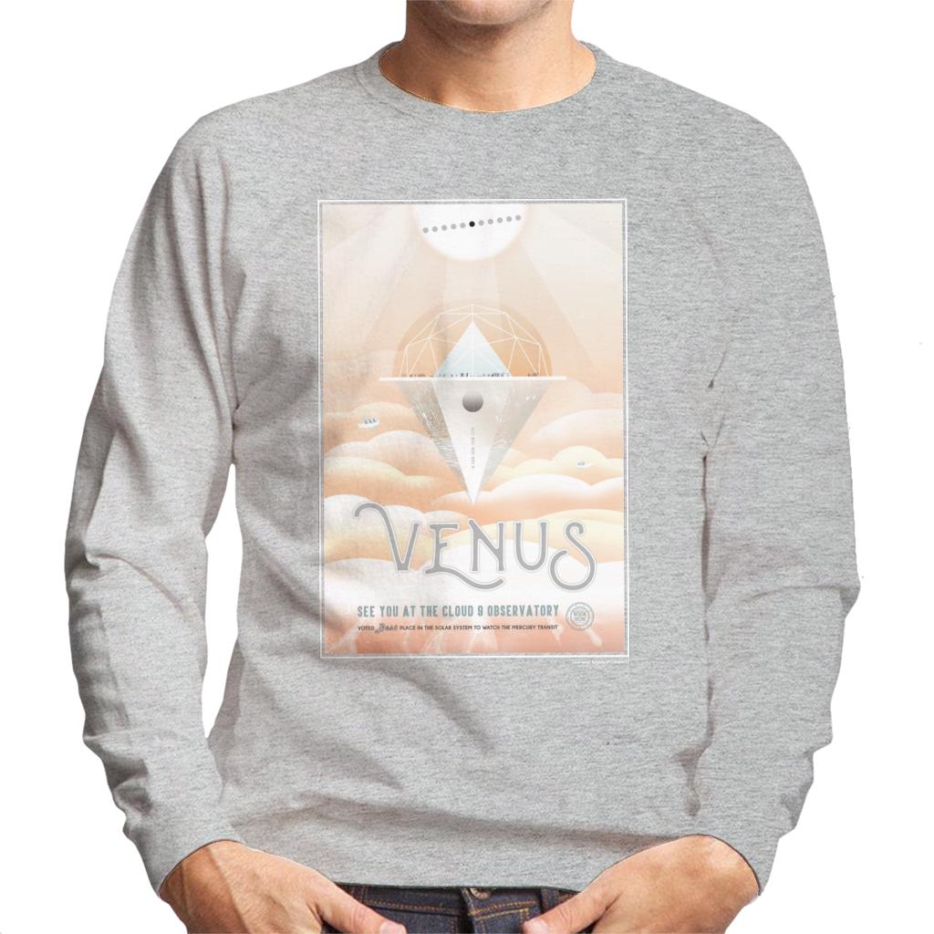 NASA Venus Cloud 9 Interplanetary Travel Poster Men's Sweatshirt-ALL + EVERY