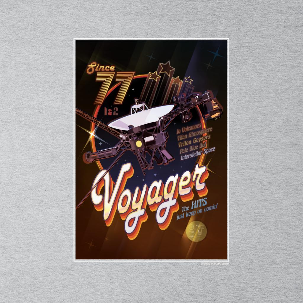 NASA Voyager Disco Interplanetary Travel Poster Women's T-Shirt-ALL + EVERY