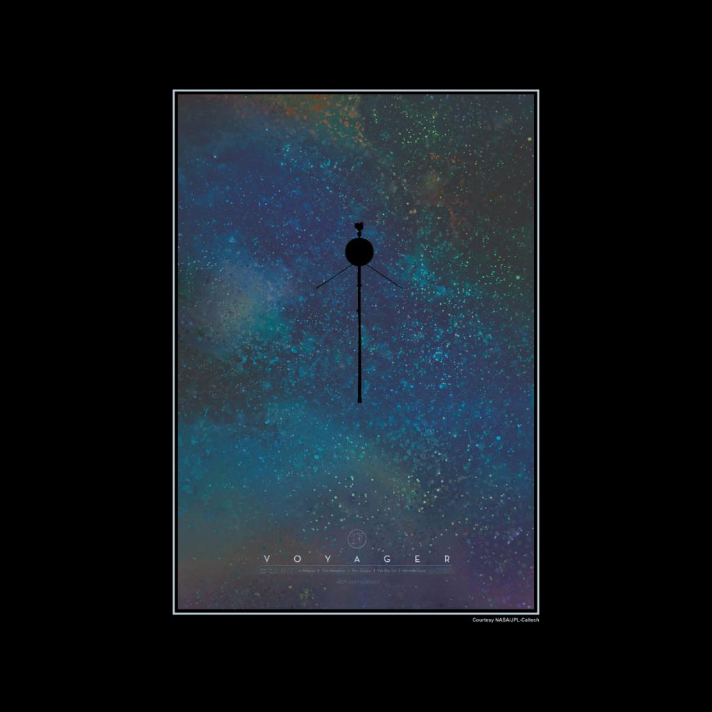 NASA Voyager Interplanetary Travel Poster Kids Sweatshirt-ALL + EVERY
