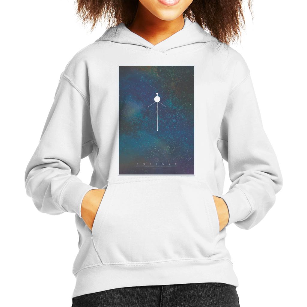 NASA Voyager Interplanetary Travel Poster Kids Hooded Sweatshirt-ALL + EVERY