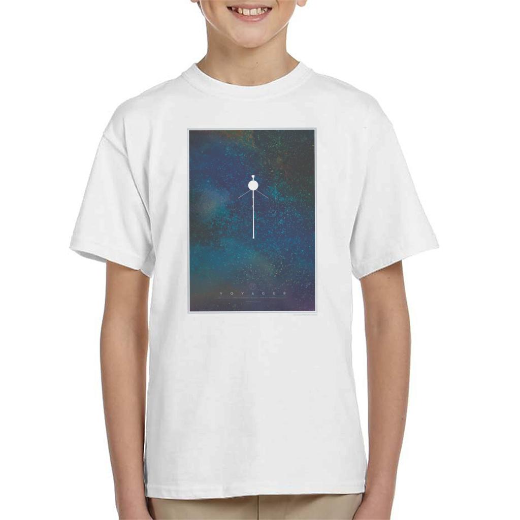 NASA Voyager Interplanetary Travel Poster Kids T-Shirt-ALL + EVERY