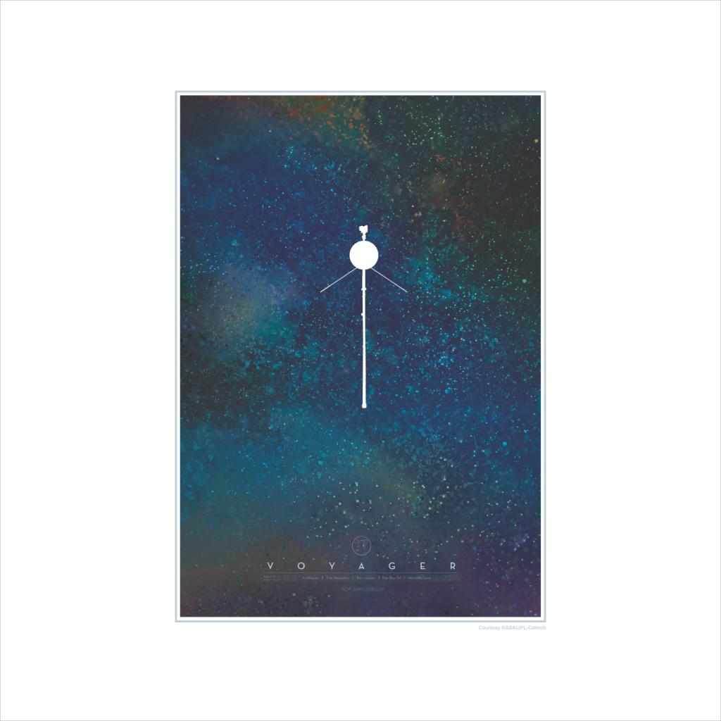 NASA Voyager Interplanetary Travel Poster Kids T-Shirt-ALL + EVERY