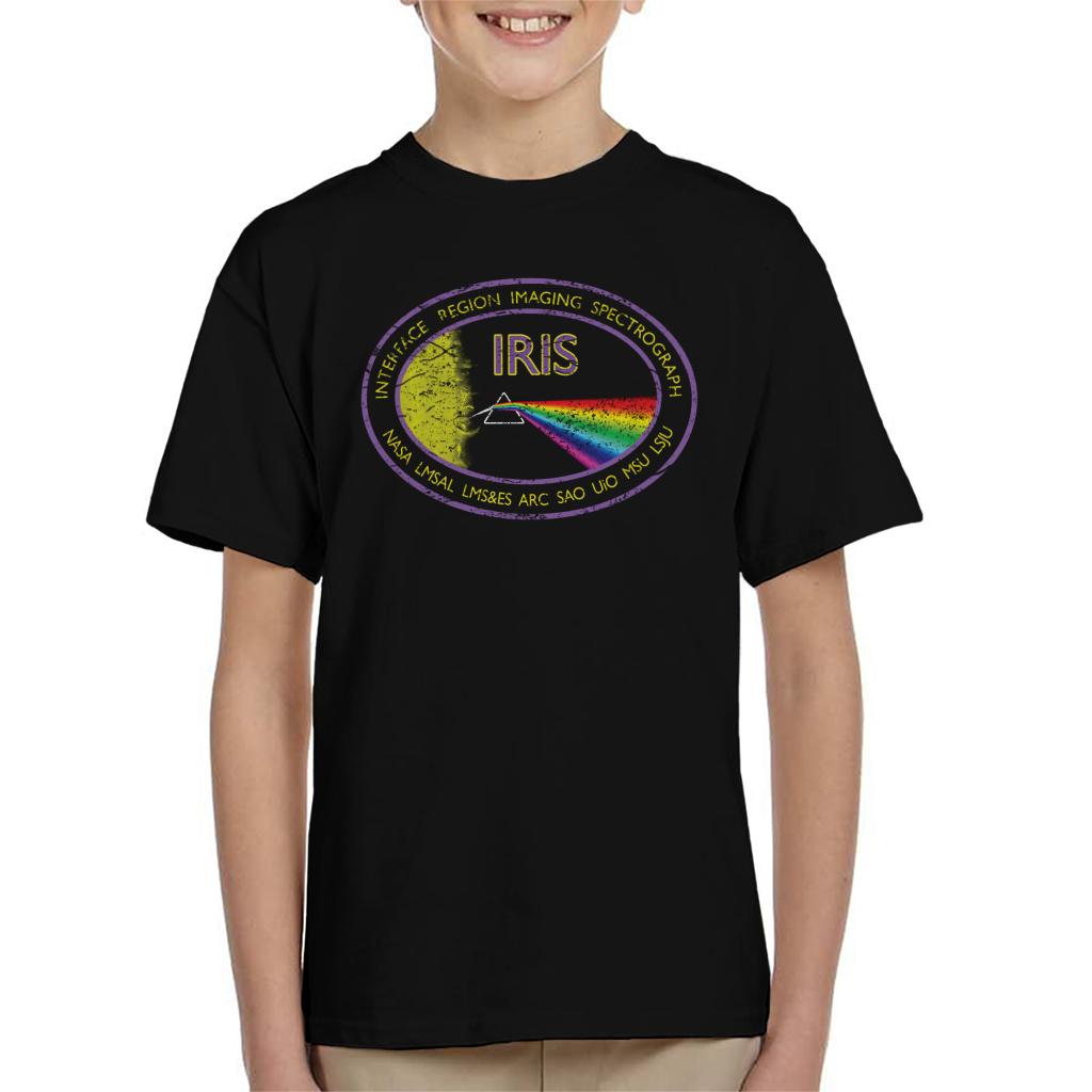 NASA IRIS Mission Logo Distressed Kids T-Shirt-ALL + EVERY