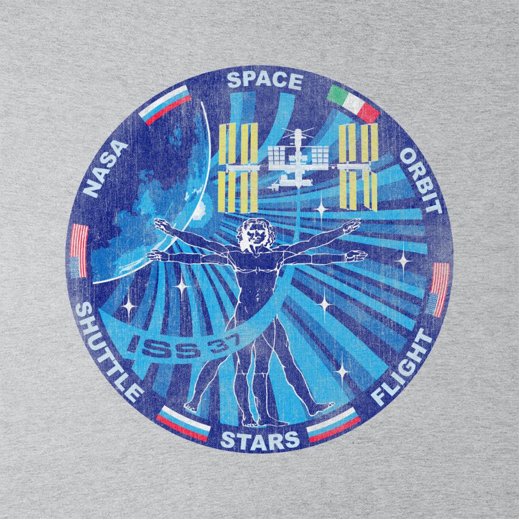 NASA ISS Expedition 37 Mission Badge Distressed Kids Sweatshirt-ALL + EVERY