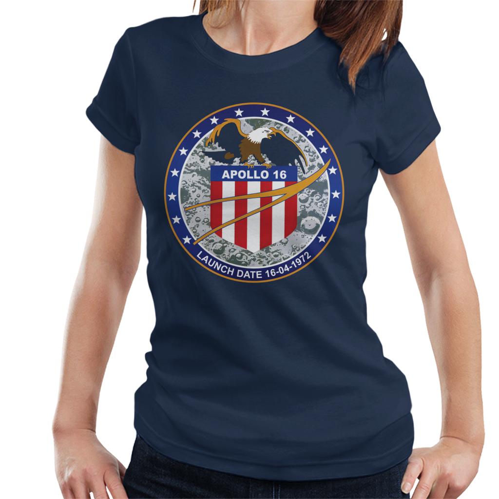 NASA Apollo 16 Mission Badge Women's T-Shirt-ALL + EVERY