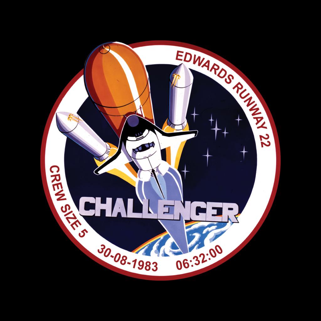 NASA STS 8 Challenger Mission Badge Women's T-Shirt-ALL + EVERY