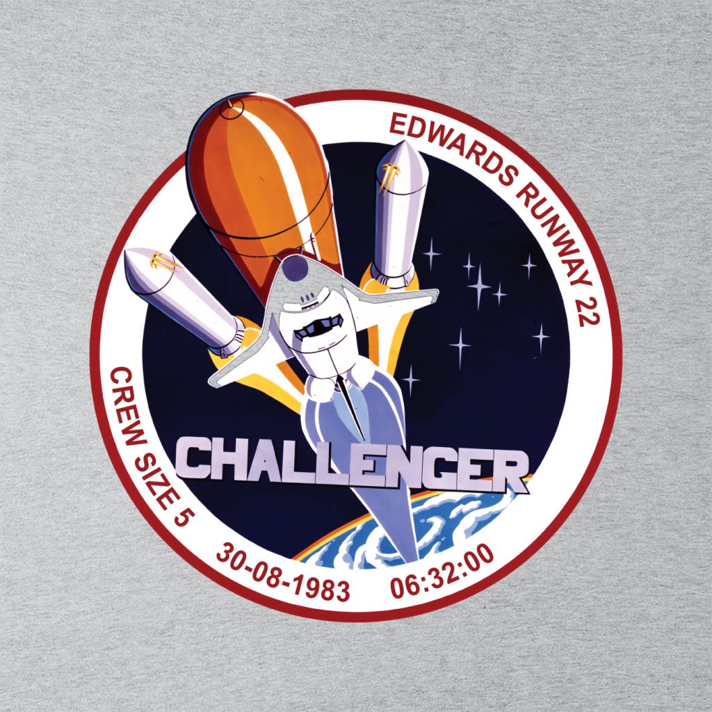 NASA STS 8 Challenger Mission Badge Men's Hooded Sweatshirt-ALL + EVERY