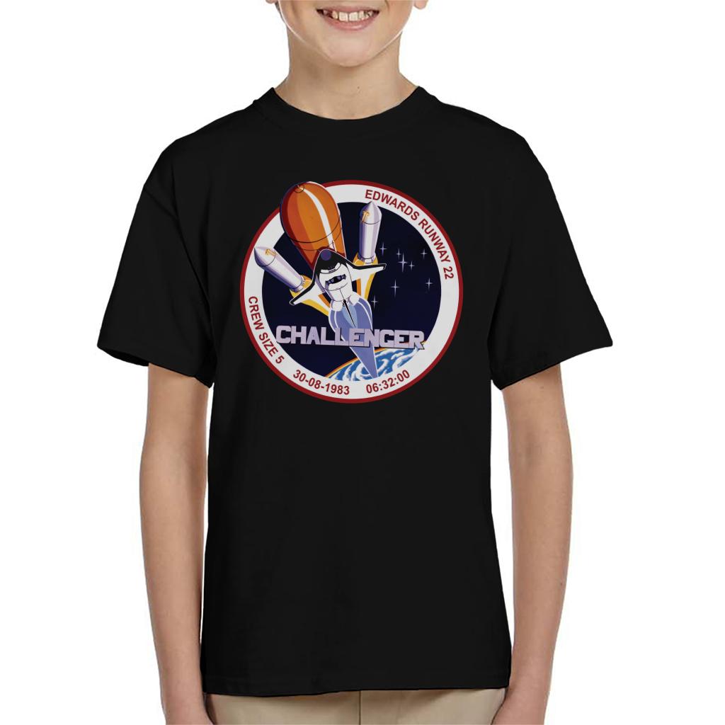 NASA STS 8 Challenger Mission Badge Kids T-Shirt-ALL + EVERY