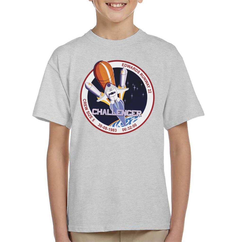 NASA STS 8 Challenger Mission Badge Kids T-Shirt-ALL + EVERY