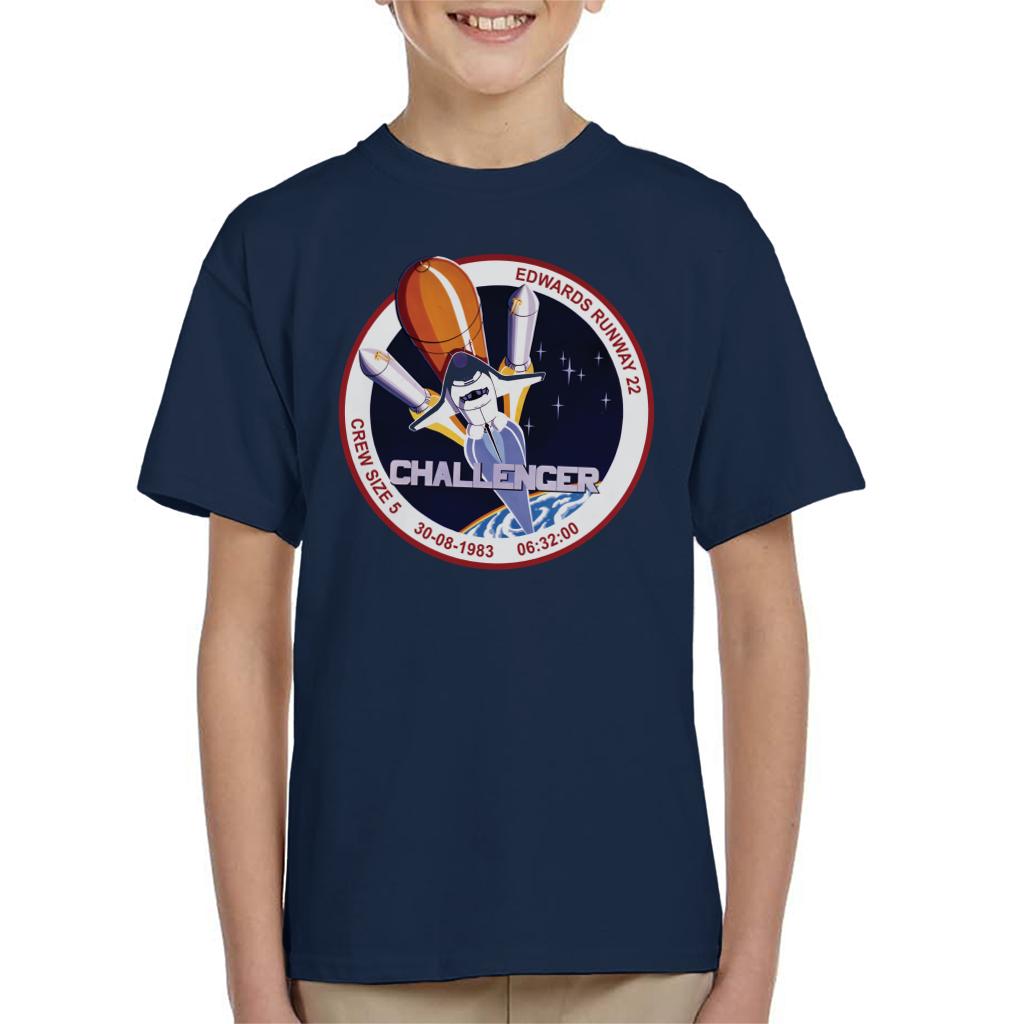 NASA STS 8 Challenger Mission Badge Kids T-Shirt-ALL + EVERY