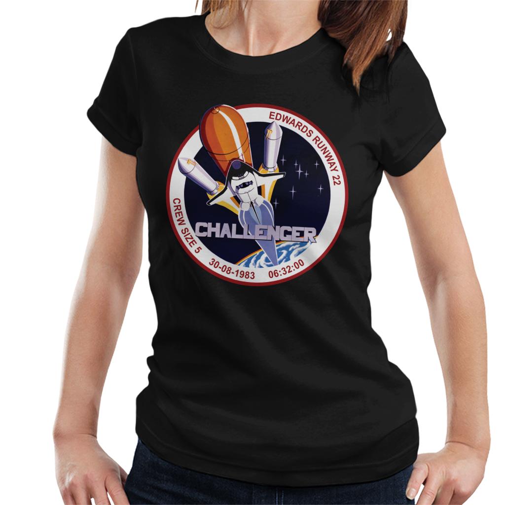 NASA STS 8 Challenger Mission Badge Women's T-Shirt-ALL + EVERY