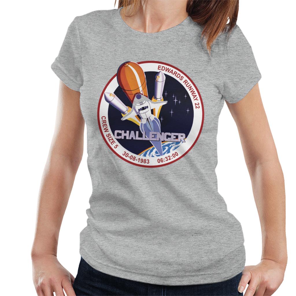 NASA STS 8 Challenger Mission Badge Women's T-Shirt-ALL + EVERY