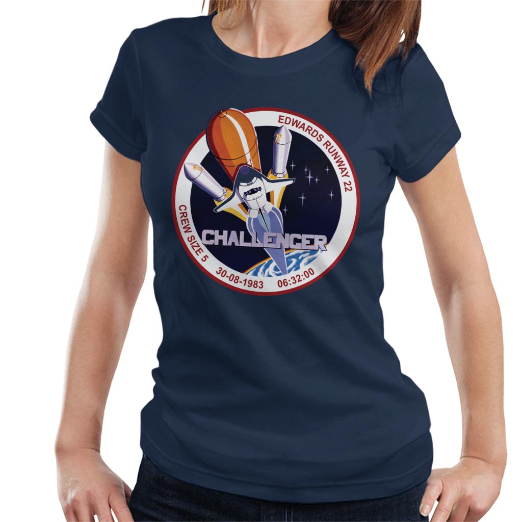 NASA STS 8 Challenger Mission Badge Women's T-Shirt-ALL + EVERY