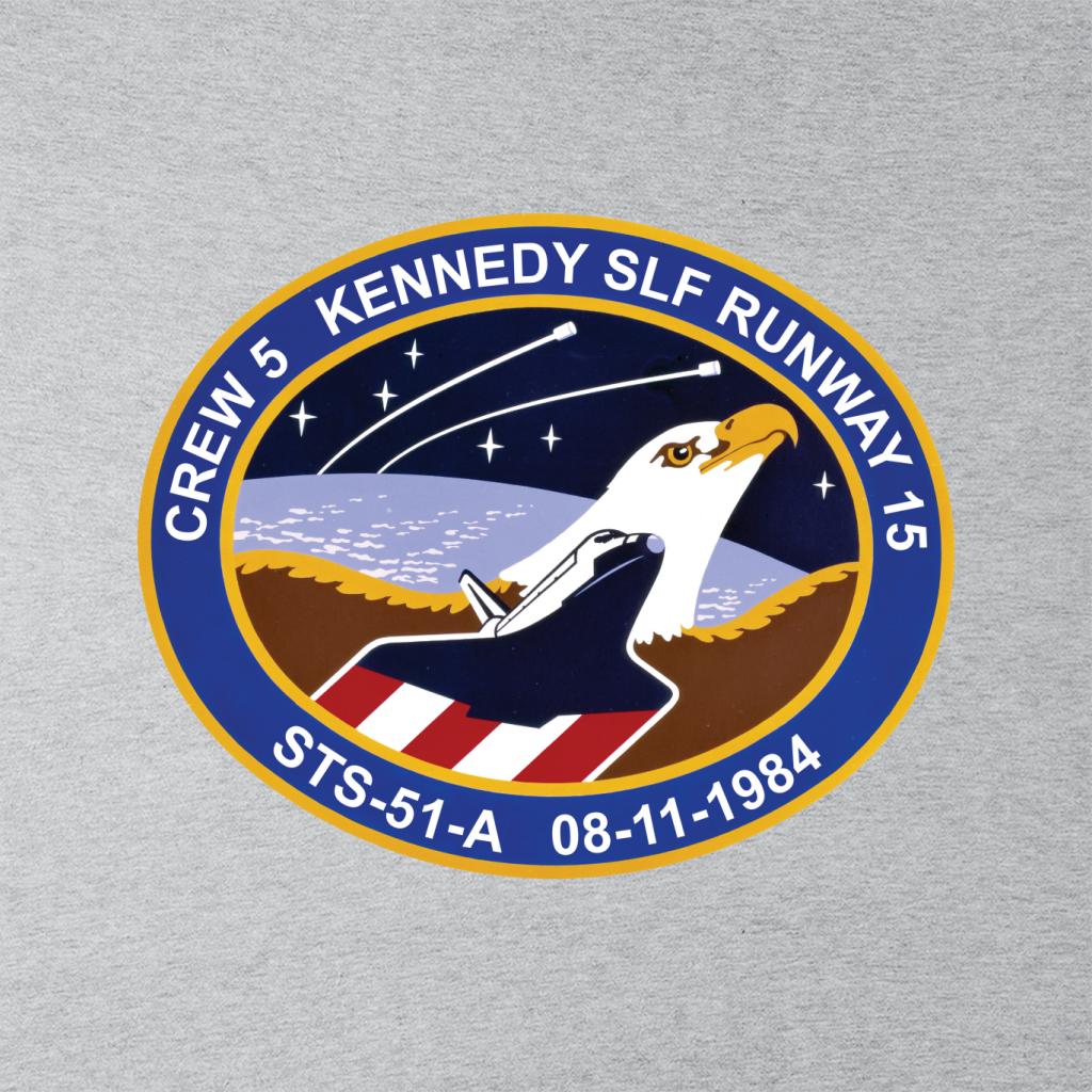 NASA STS 51 A Discovery Mission Badge Kids T-Shirt-ALL + EVERY