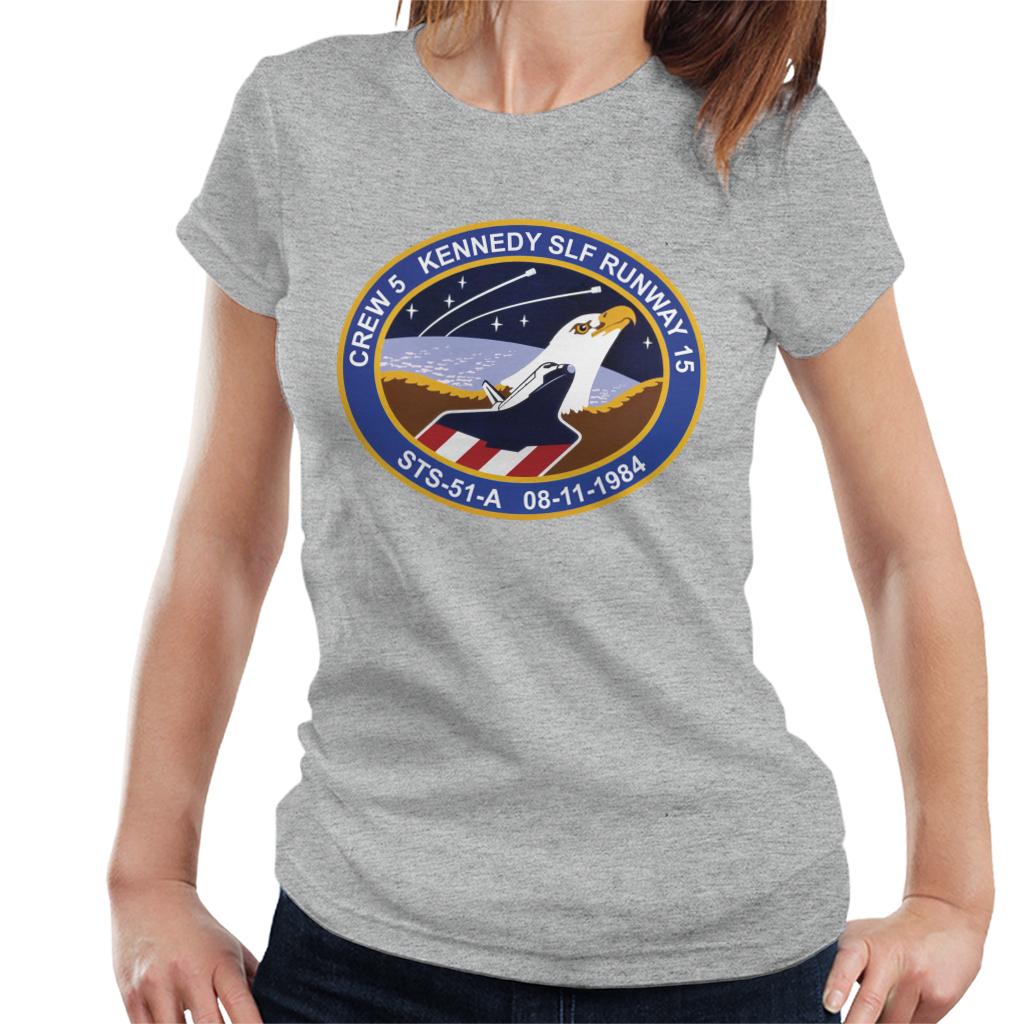 NASA STS 51 A Discovery Mission Badge Women's T-Shirt-ALL + EVERY