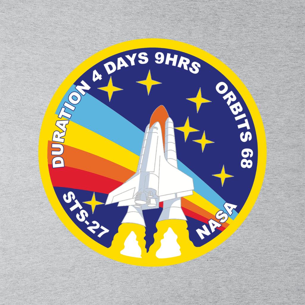 NASA STS 27 Atlantis Mission Badge Kids T-Shirt-ALL + EVERY