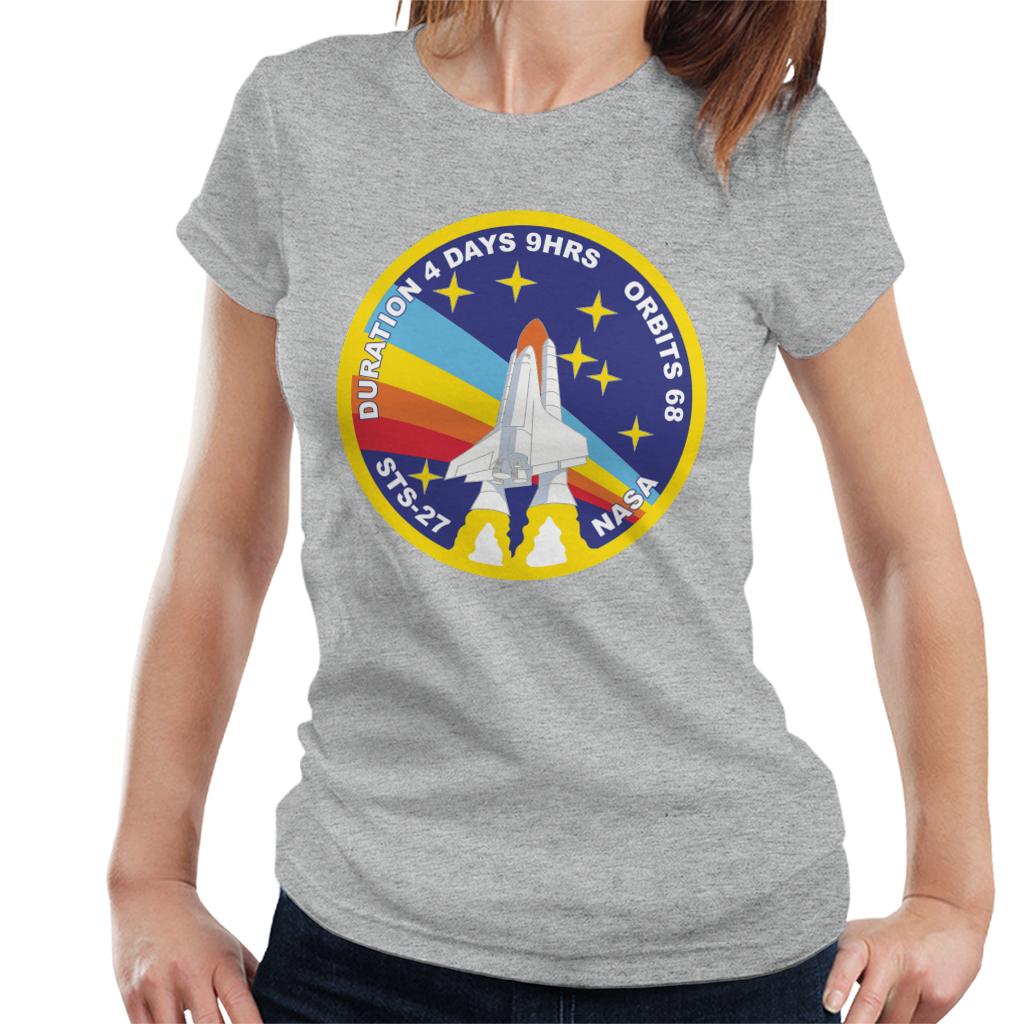 NASA STS 27 Atlantis Mission Badge Women's T-Shirt-ALL + EVERY