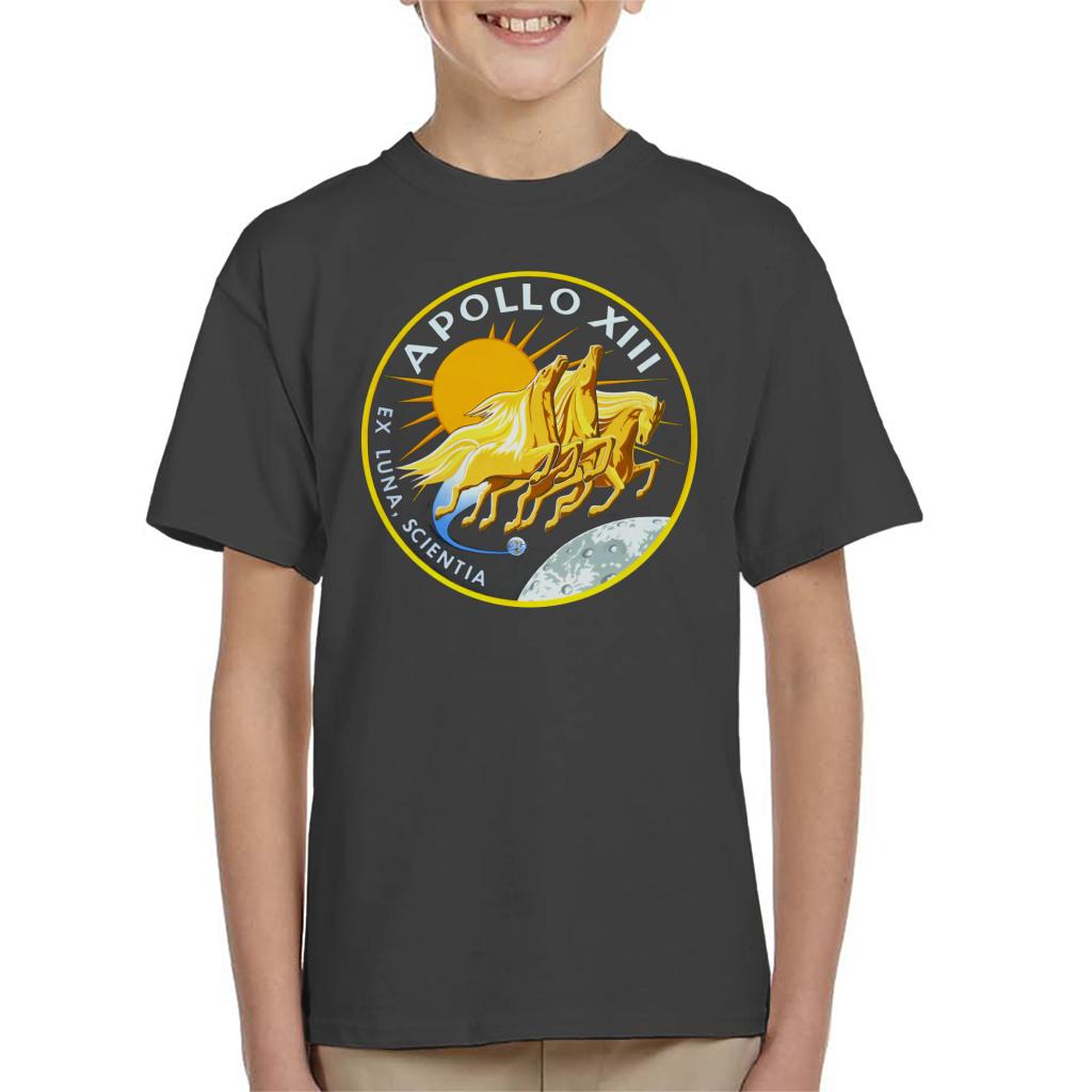 NASA Apollo 13 Mission Badge Kids T-Shirt-ALL + EVERY