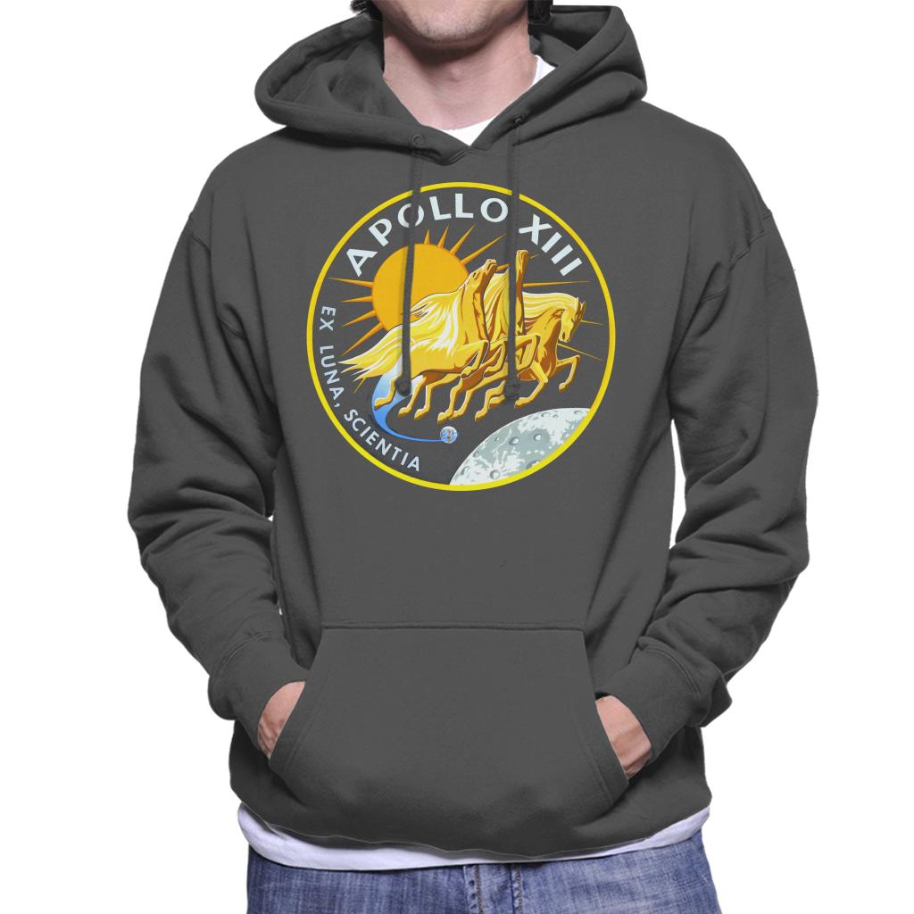 NASA Apollo 13 Mission Badge Men's Hooded Sweatshirt-ALL + EVERY