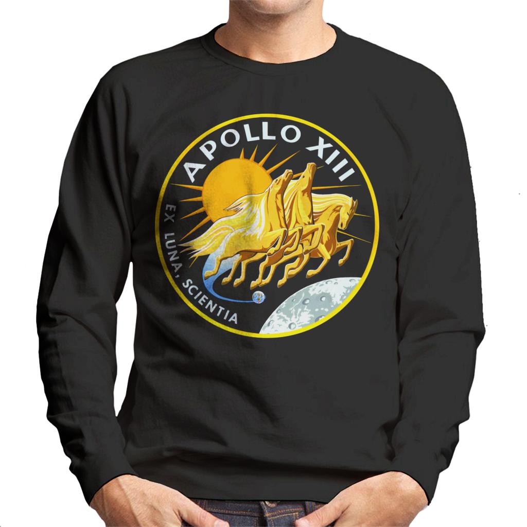 NASA Apollo 13 Mission Badge Men's Sweatshirt-ALL + EVERY