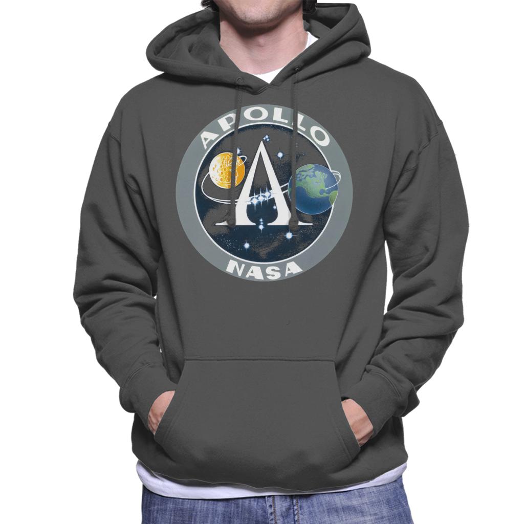 NASA Apollo Program Logo Badge Men's Hooded Sweatshirt-ALL + EVERY