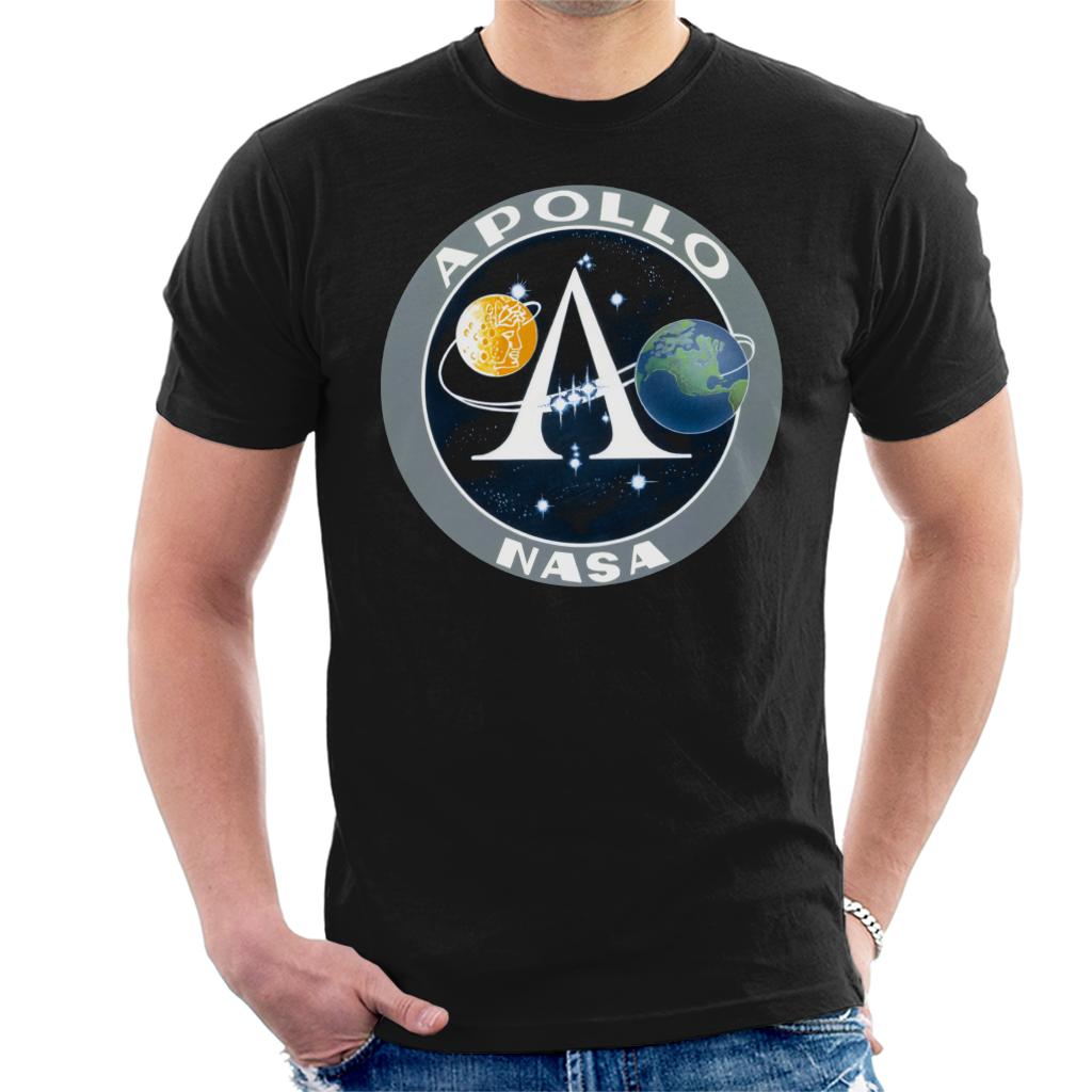 NASA Apollo Program Logo Badge Men's T-Shirt-ALL + EVERY