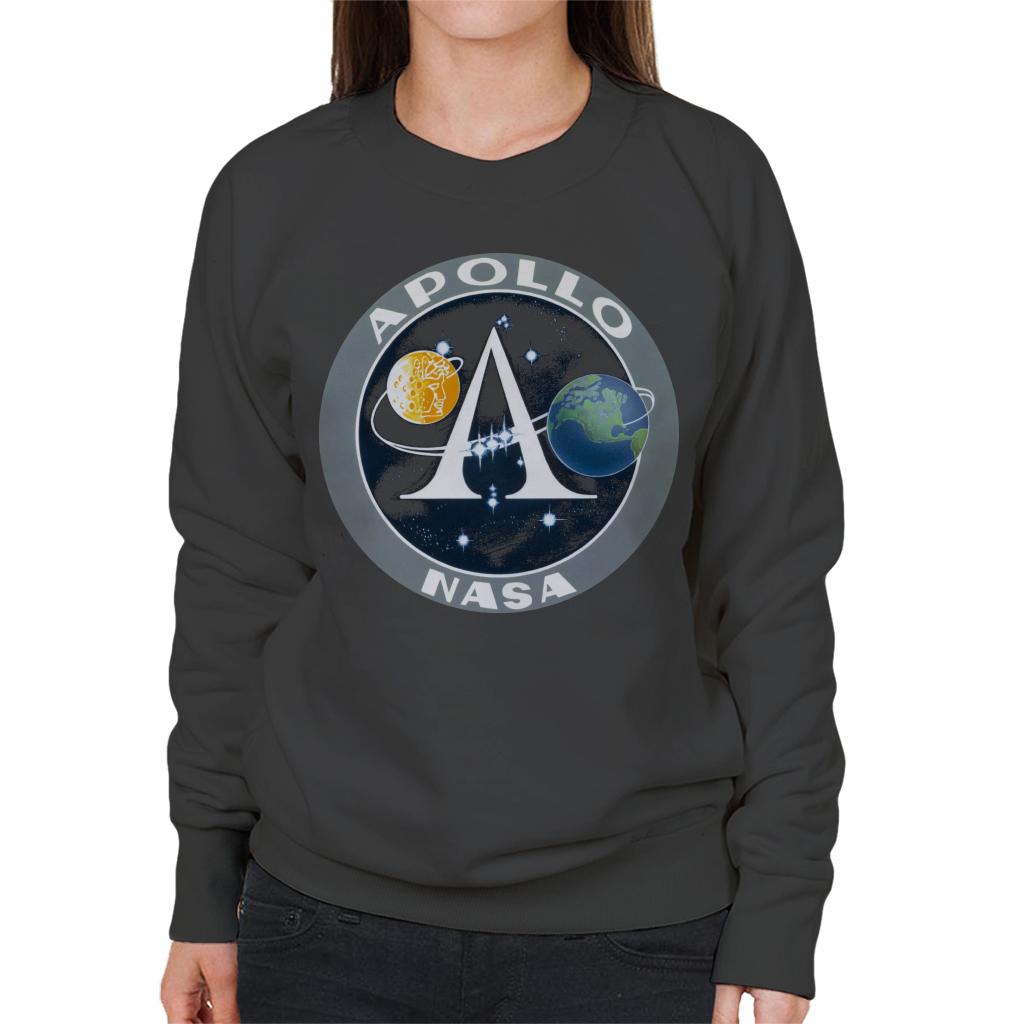 NASA Apollo Program Logo Badge Women's Sweatshirt-ALL + EVERY