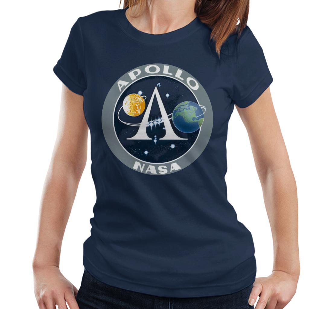 NASA Apollo Program Logo Badge Women's T-Shirt-ALL + EVERY