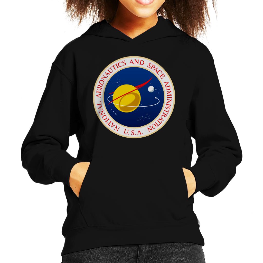 NASA Seal Insignia Kids Hooded Sweatshirt-ALL + EVERY