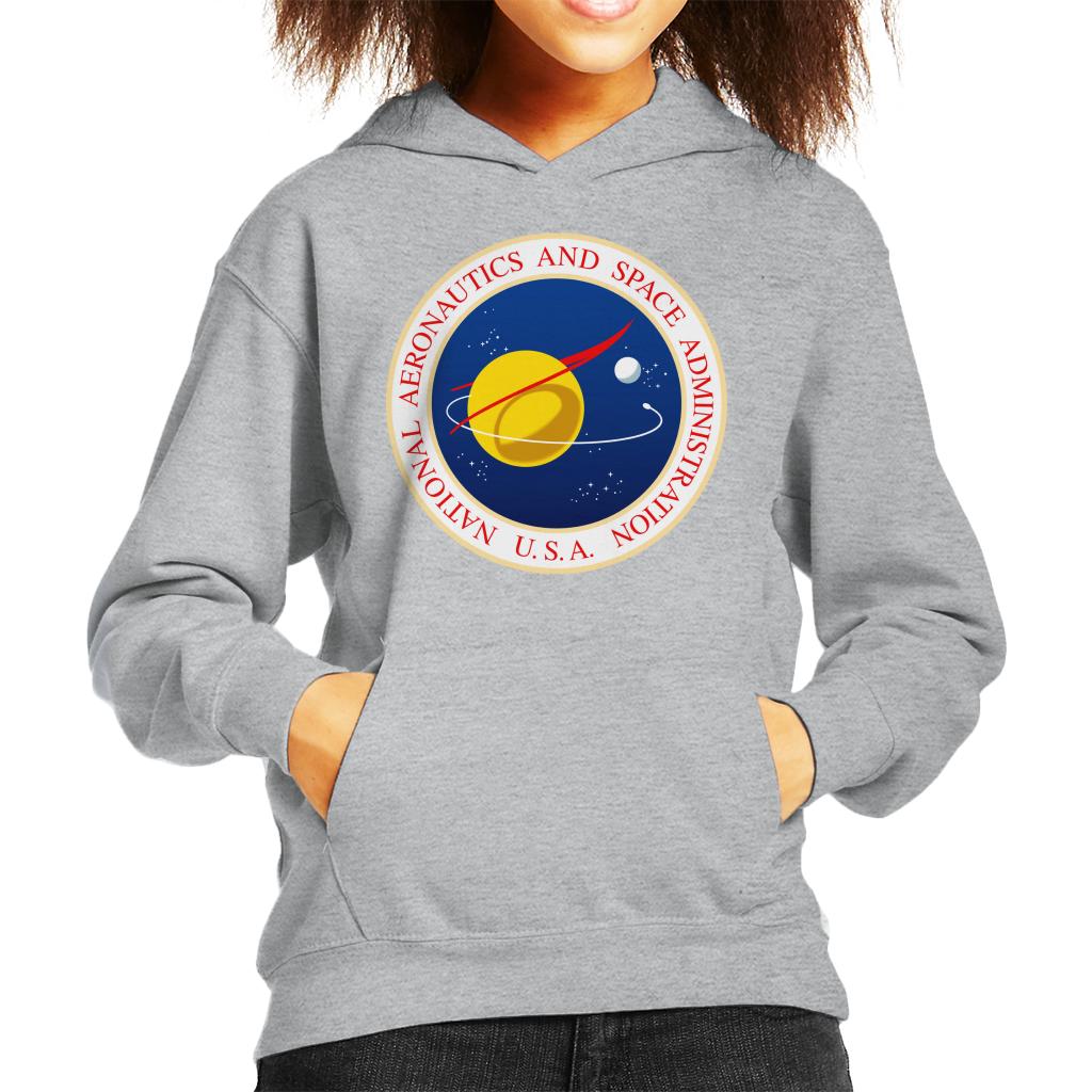 NASA Seal Insignia Kids Hooded Sweatshirt-ALL + EVERY