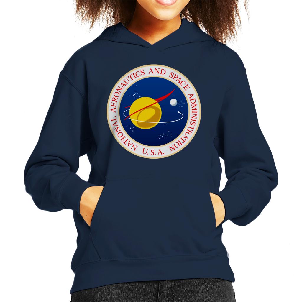 NASA Seal Insignia Kids Hooded Sweatshirt-ALL + EVERY