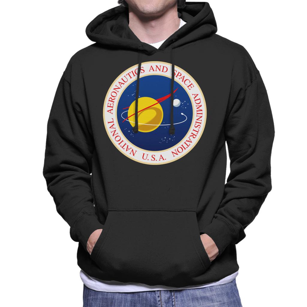 NASA Seal Insignia Men's Hooded Sweatshirt-ALL + EVERY