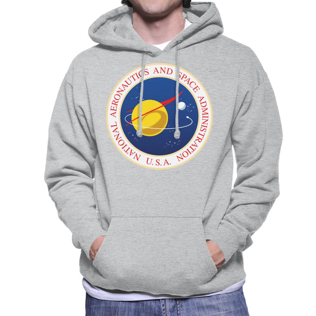 NASA Seal Insignia Men's Hooded Sweatshirt-ALL + EVERY