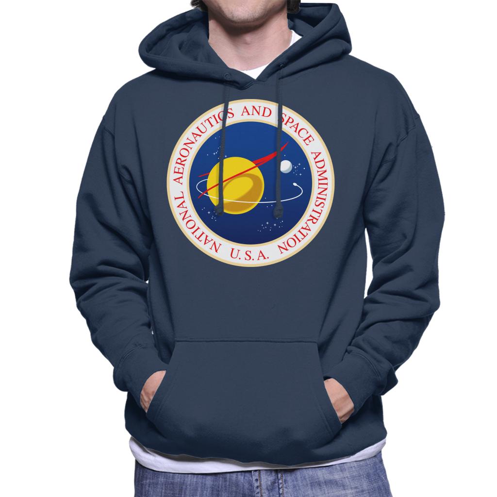 NASA Seal Insignia Men's Hooded Sweatshirt-ALL + EVERY