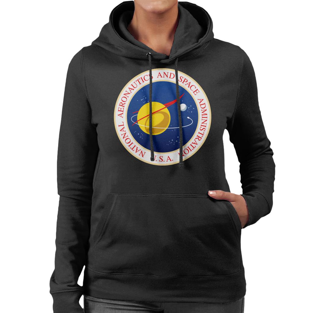 NASA Seal Insignia Women's Hooded Sweatshirt-ALL + EVERY