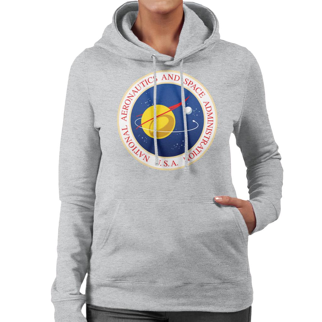 NASA Seal Insignia Women's Hooded Sweatshirt-ALL + EVERY