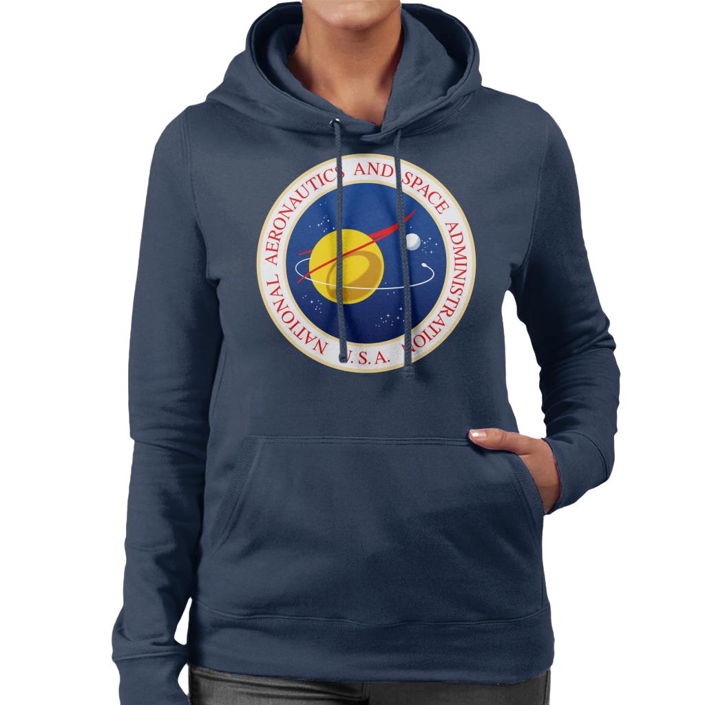 NASA Seal Insignia Women's Hooded Sweatshirt-ALL + EVERY