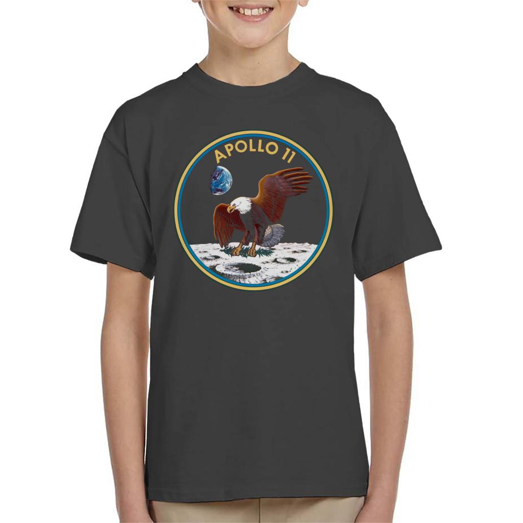 NASA Apollo 11 Mission Badge Kids T-Shirt-ALL + EVERY